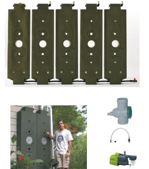 Cuve de récupération d'eau de pluie - HOG-900-GK - RainWater Harvesting - aérienne