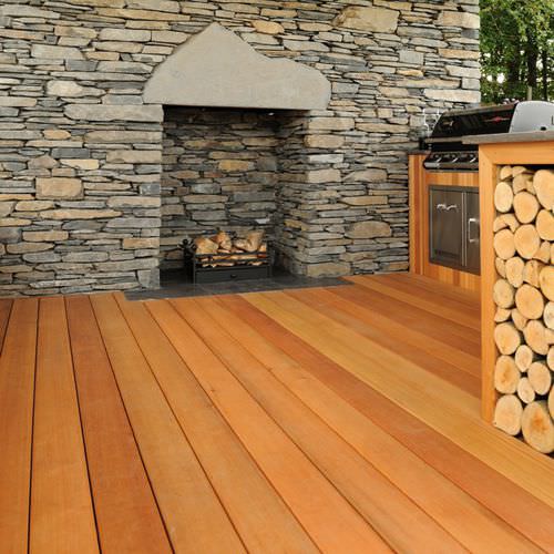 Lame de terrasse en bois massif - WESTERN CLEAR. - Silva Timber Products  - en bois