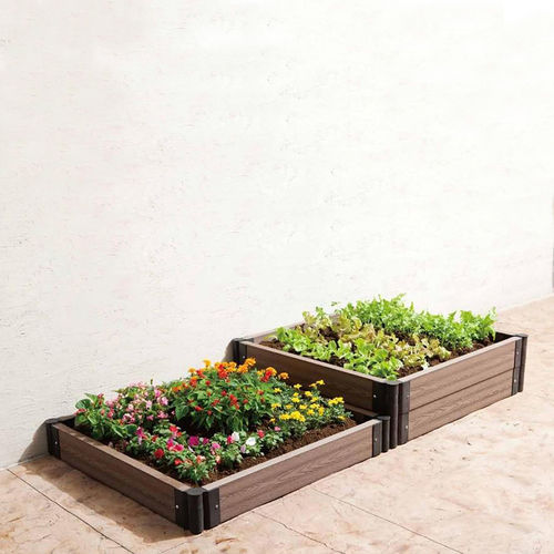 Bac à fleurs en bois composite - BED - Tenax UK Ltd  - en polypropylène / rectangulaire / contemporain