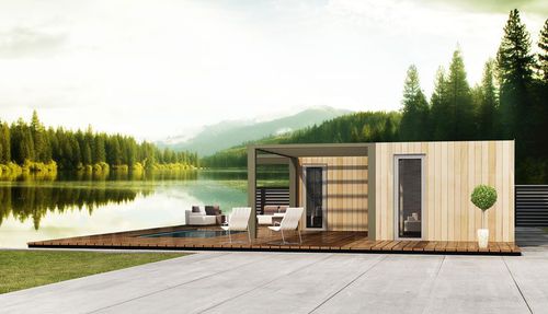 Maison préfabriquée - L 50 - Bauhu International - sur remorque / écologique / à économie d'énergie