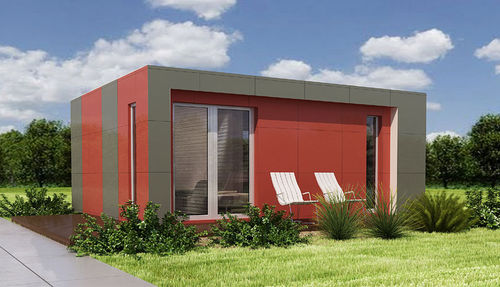 Maison préfabriquée - 40 WIDE STUDIO - Bauhu International - sur remorque / écologique / à économie d'énergie
