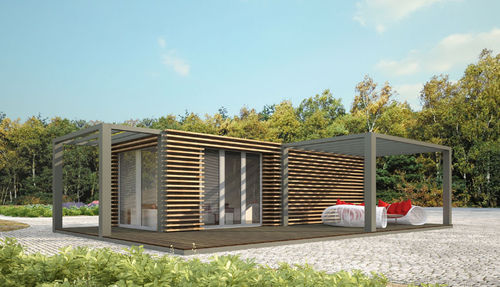 Maison préfabriquée - 30 STUDIO - Bauhu International - sur remorque / écologique / à économie d'énergie