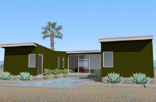 Maison préfabriquée - DESERT HOT SPRINGS - OMD office of mobile design - écologique / modulaire / contemporaine
