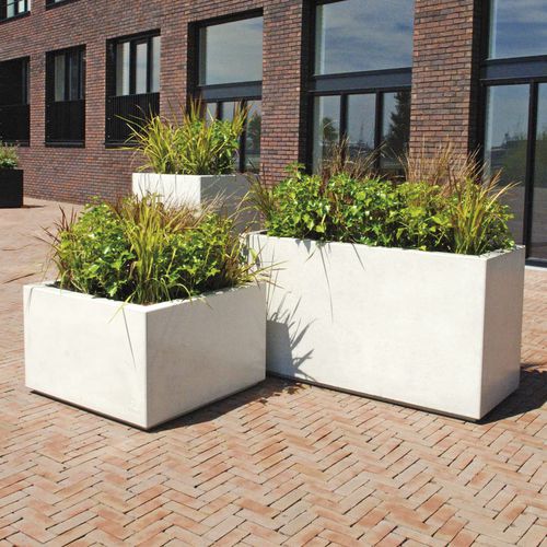 Jardinière en béton - BRICK - VelopA - rectangulaire / carrée / verticale
