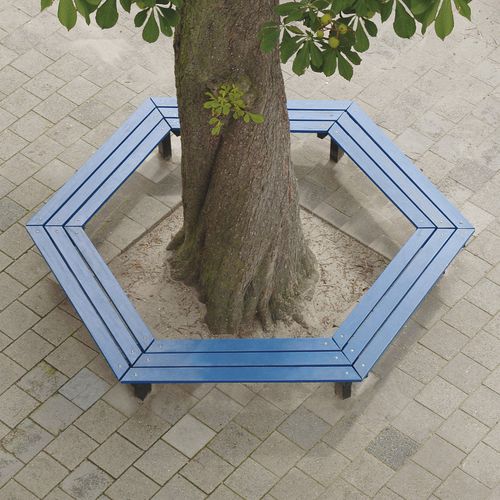 Banc public contemporain - TIMBERSTYLE - VelopA - en bois / avec dossier / écolabel FSC