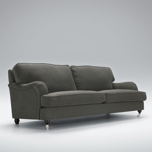 Canapé classique - HOWARD - SITS Sp. z o.o. - en tissu / en cuir / marron