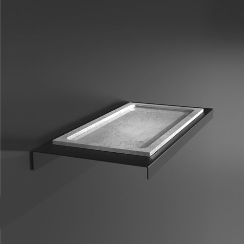 Étagère murale - Aria - GLASS DESIGN Srl - contemporaine / en acier inoxydable / en VetroFreddo®
