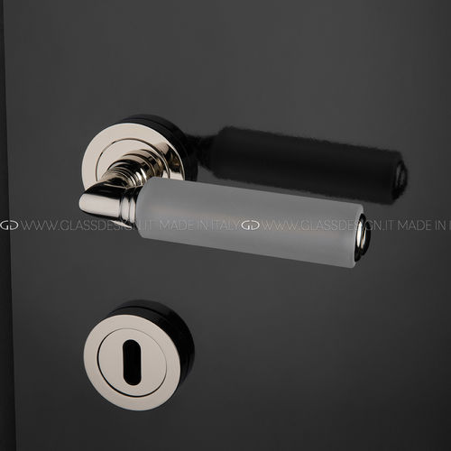 Poignée pour porte - kikka Krystal - GLASS DESIGN Srl - en laiton / en cristal / contemporaine