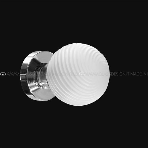 Bouton de porte contemporain - Torciglione - GLASS DESIGN Srl - classique / en laiton / en cristal