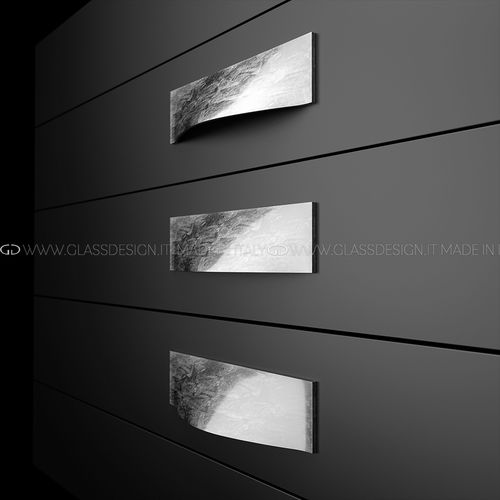 Poignée de meuble en métal - Foglia - GLASS DESIGN Srl - en cristal / polie