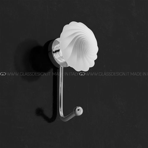 Patère contemporaine - Torcé - P701 - GLASS DESIGN Srl - en métal / en verre / individuelle