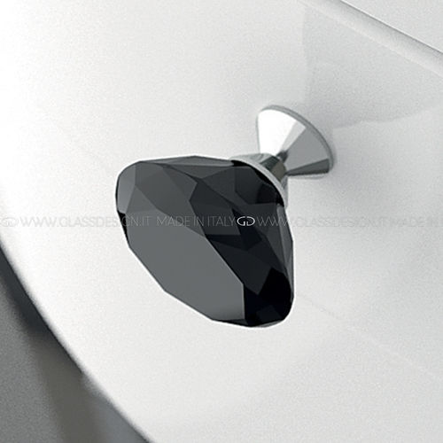 Bouton de meuble classique - Deluxe - GLASS DESIGN Srl - en laiton / en cristal