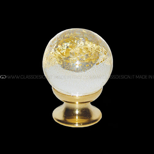 Bouton de meuble classique - Murano - GLASS DESIGN Srl - en laiton / en verre de Murano
