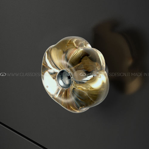 Bouton de meuble classique Daisy GLASS DESIGN Srl en laiton / en