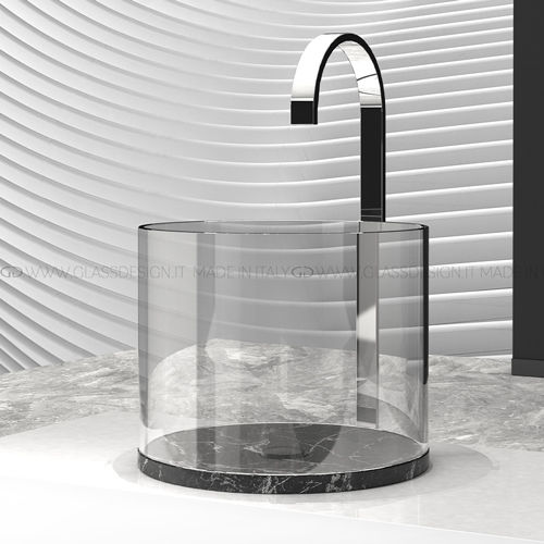 Vasque à poser - Xtreme Medium - GLASS DESIGN Srl - en marbre / en marbre de Carrare / en grains de marbre