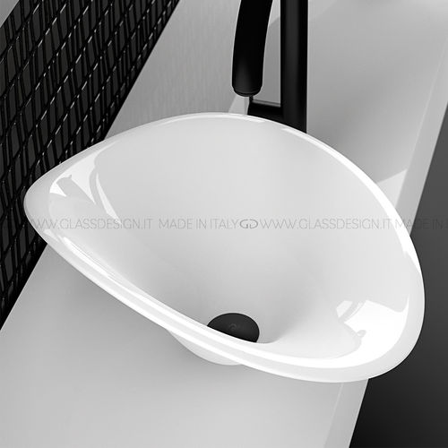 Vasque à poser - Flower  - GLASS DESIGN Srl - en Pert® / sans trou / sans trop-plein