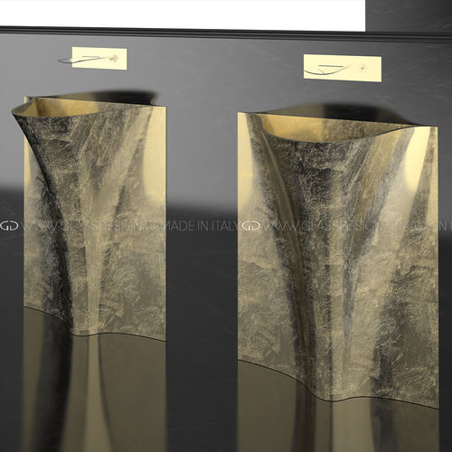 Vasque sur pied - TEMPO - GLASS DESIGN Srl - en VetroFreddo® / sans trou / sans trop-plein