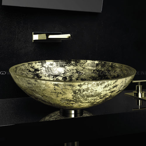 Vasque à poser - Gala 40/44 - GLASS DESIGN Srl - en verre / ronde / sans trou