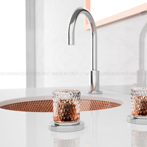 Vasque sous plan - Ramada Lux Sotto - GLASS DESIGN Srl - en cristal / ronde / sans trou