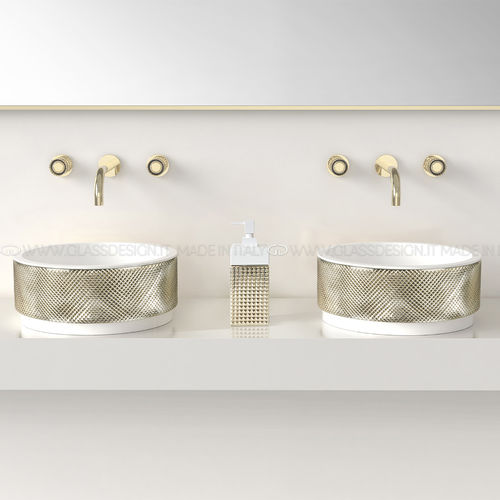 Vasque à poser - Royal Absolute/Royal Absolute 40 - GLASS DESIGN Srl - en cristal / ronde / sans trou