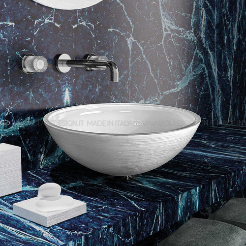 Vasque à poser - Metropole Round 34/40/44 - GLASS DESIGN Srl - en verre / ronde / sans trou