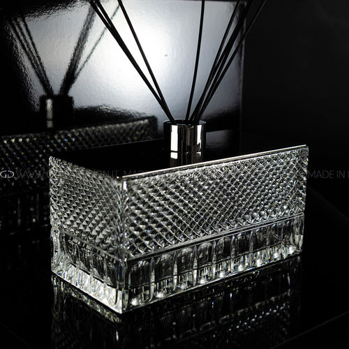 Distributeur de savon professionnel - ICESSENCE RAMADA - GLASS DESIGN Srl - à poser / en cristal / manuel
