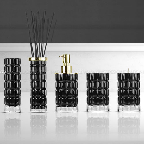 Distributeur de savon résidentiel - VALENTINO - GLASS DESIGN Srl - à poser / en laiton / en chrome