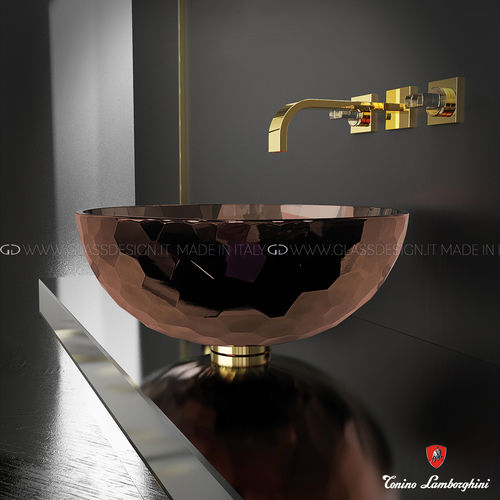 Vasque à poser - ALLURE ROUND - GLASS DESIGN Srl - en cristal / ronde / sans trou