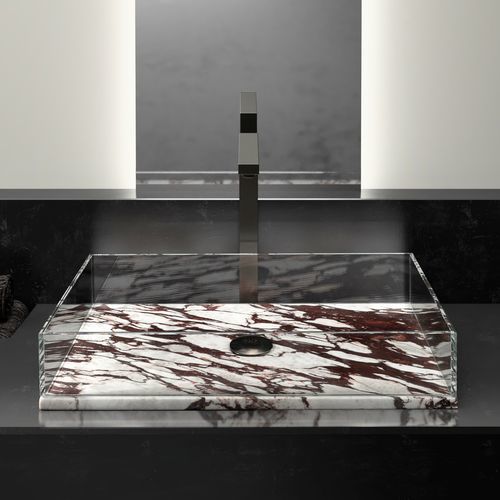 Vasque à poser - Skyline L/XL - GLASS DESIGN Srl - en marbre / en verre / personnalisable