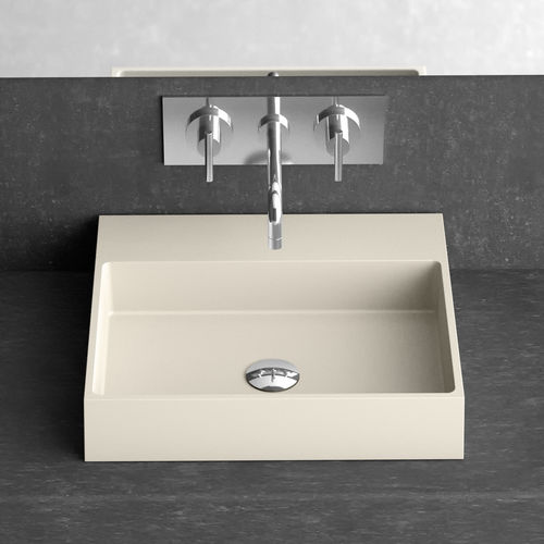 Lave-mains à poser - DISEGNO OVER - GLASS DESIGN Srl - rectangulaire / en céramique