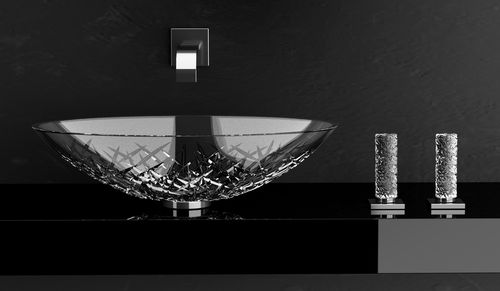 Mélangeur de vasque - GLAMOROUS ICE - GLASS DESIGN Srl - à poser / en cristal / de salle de bain