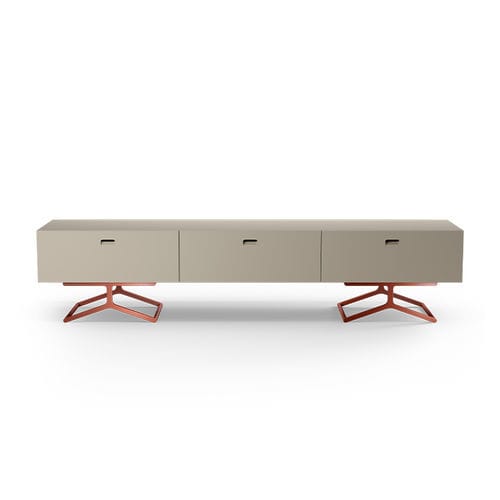 Meuble TV contemporain - Satellite - Quodes - lowboard / sur mesure / hi-fi