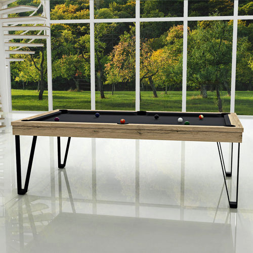 Table de billard contemporaine - LIGHT - EUROBILLARDS - résidentielle / en bois / en métal