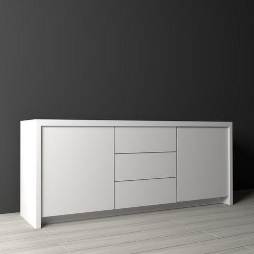 Buffet contemporain - TRENDY - EUROBILLARDS - en chêne / avec tiroirs / blanc