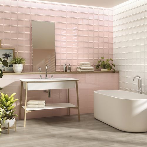 Carrelage en porcelaine - ALPHA - AZULEJOS BENADRESA - brillant / à relief / d'intérieur