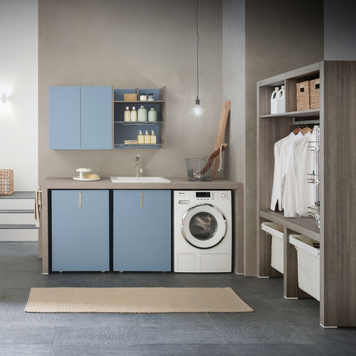 Meuble de rangement pour buanderie COMPOSIZIONE 1 AZZURRA ARREDOBAGNO