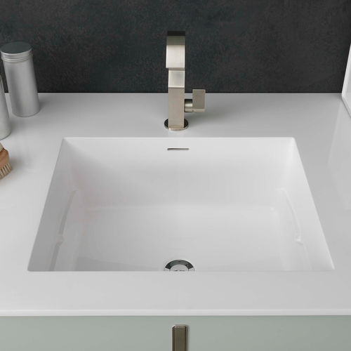 Vasque à encastrer - LIMEWASH_06 - AZZURRA ARREDOBAGNO - en céramique / avec mitigeur / carrée