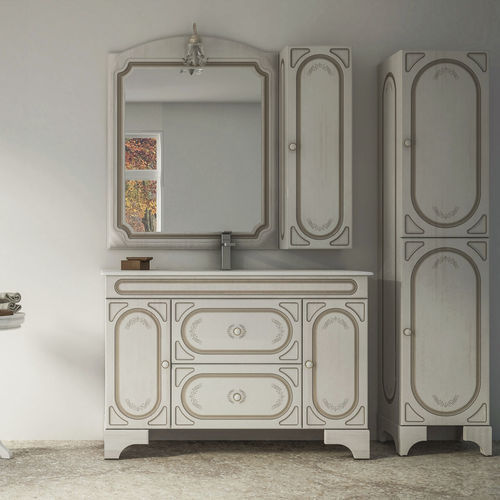Meuble vasque suspendu - LEONARDO - BADEN HAUS - en bois / de style / avec porte