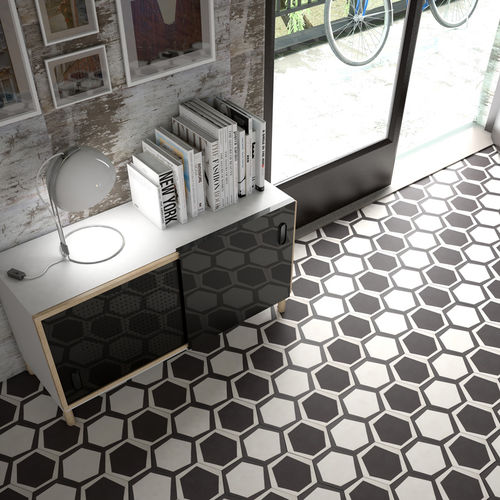 Carrelage en grès cérame - HONEYCOMB - BIEN SERAMIK - poli / d'intérieur / de sol
