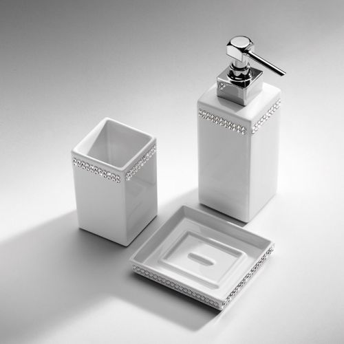 Distributeur de savon professionnel - GIOIELLO - OML SRL - à poser / en céramique / en cristal Swarovski®