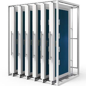 Présentoir pour porte - BR702A - BORA CELIK - en pierre / unilatéral / à panneau
