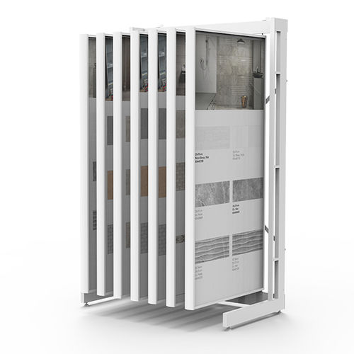 Présentoir à carrelage en métal - BR018E - BORA CELIK - en pierre / à panneau / pour commerce