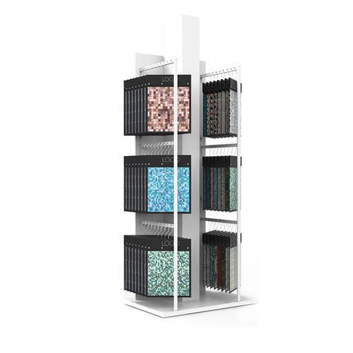 Présentoir à carrelage en métal - BT027T - BORA CELIK - unilatéral / à panneau / pour commerce