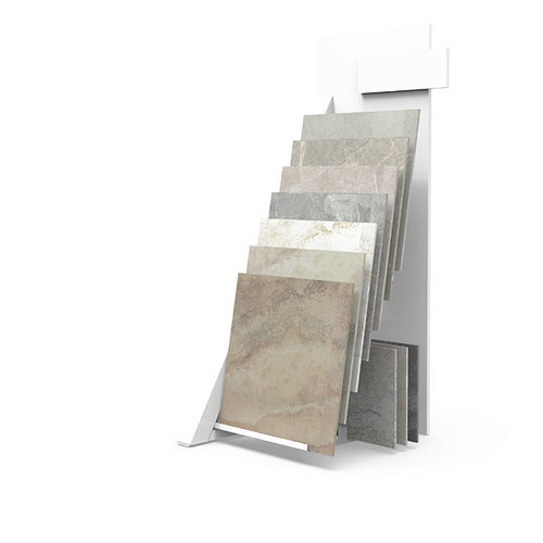 Présentoir à carrelage en métal - BT028 series - BORA CELIK - unilatéral / à panneau / pour commerce