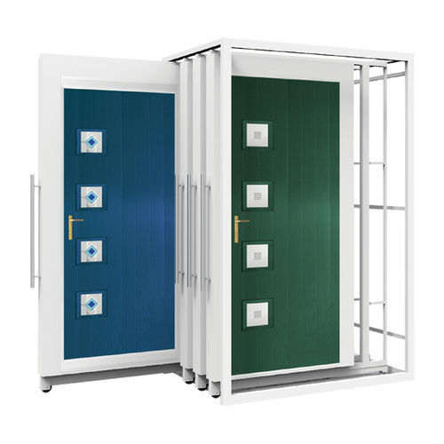 Présentoir pour porte - BR703A - BORA CELIK - en métal / unilatéral / avec panneau coulissant