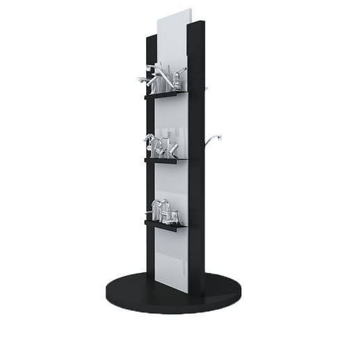 Présentoir en métal - BS034A - BORA CELIK - double-face / 6 étagères / pour commerce