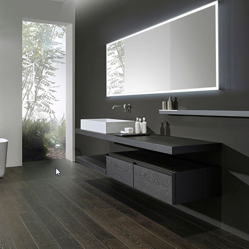Meuble vasque suspendu - 06A-BO18 - CASA BATH - en bois / contemporain / avec tiroirs