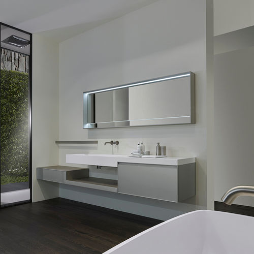 Meuble vasque suspendu - 07A-BO18 - CASA BATH - en bois / contemporain / avec tiroirs