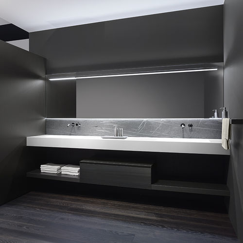 Meuble vasque double - MI18 - CASA BATH - suspendu / en bois / contemporain