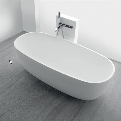 Baignoire ovale - VASCA SMALL 01 - CASA BATH - à poser / en composite / blanche